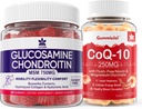 Bez cukru Glukozamina Chondroitin MSM 120 Liczby + CoQ10 250mg Napełnione Gumiaki 60 Liczby