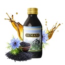 Hemani Black Seed Oil 60ml - Pure Premium Cold- Pressed Nigella Sativa Black Cumin Oil for Digestive Health, Wsparcie systemu immunologicznego. Naturalne źródło Thymochinonu