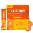 Płyn IV ® Nawodnienie mnożnik + Immune Support - Tangerine 124; Napoje proszkowe elektrolity Mix 124; 1 Pack (14 Servings)
