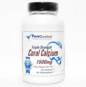 Potrójna siła Coral Wapń 1500mg / / 200 Kapsułki / / Pure / / przez suplementy PureControl