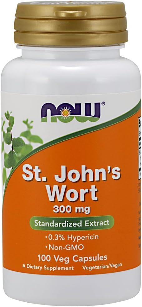 Teraz żywność St. John 's dziurawiec 300mg 100 Vcaps