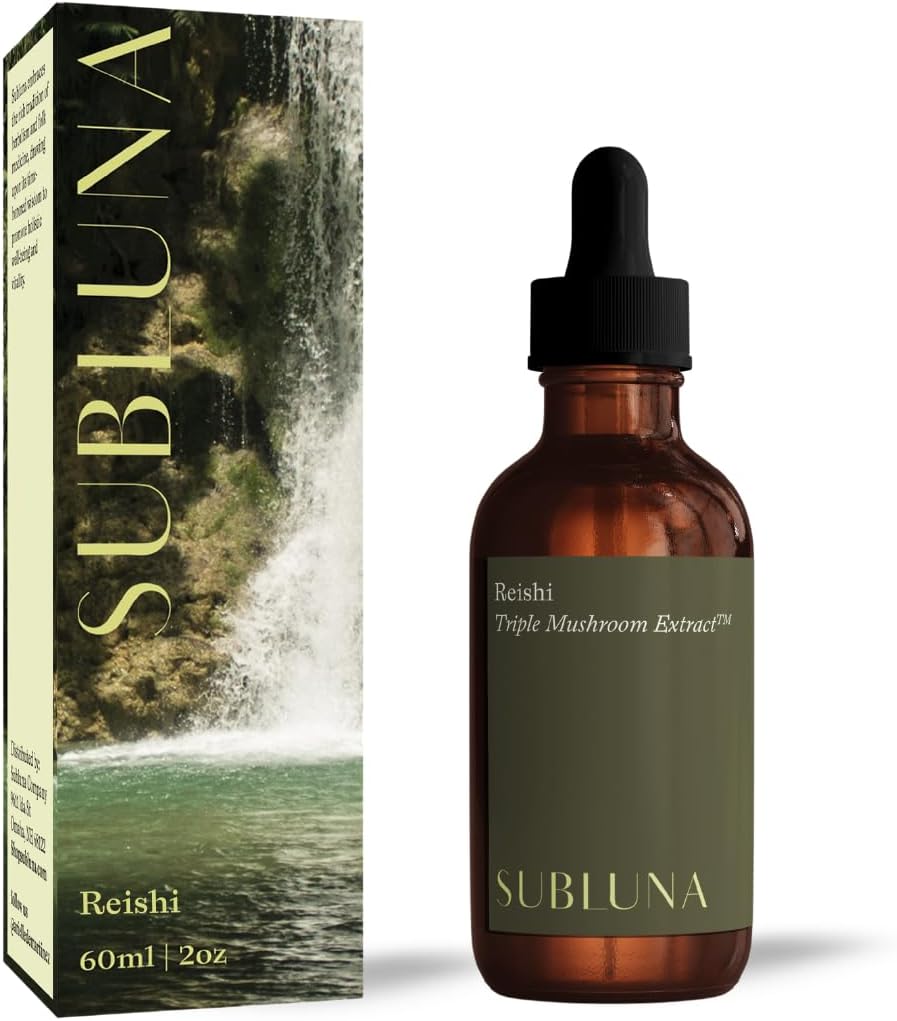 Reishi Mushroom Triple Extract Tincture - Wsparcie immunologiczne, Relief stresowy i nastrojowy Balance Supplement - Potężny Adaptogen - Maksymalna moc płynnych kropli do nastroju i relaksacji