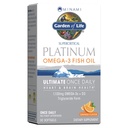 Ogród życia Minami Supercritical Platinum Omega 3 Fish Oil Supplement - Orange, 30 Softgels, Ultimate Once Daily Fish Oil Omega 3 for Heart & Brain Health, 1100mg Omega- 3 s + 1000 IU Witamina D3