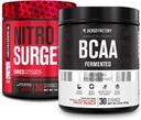 Jacked Factory Nitroshare Shred Termogenic Pre- Workout w Black Cherry & BCAA w Punch Owoce dla Rekombinacji ciała, Muscle Building and Recovery