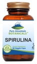 Pure Mountain Botanicals Spirulina kapsułki - 90 Kosher Vegan Czapki - Teraz z 450mg Organic Spirulina Proszek - Nature 's Superfood Suplement