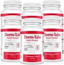 Derm Tabs Regularne Siła dla psów - Naturalny olej, Witaminy, Minerały i Przeciwutleniacze - Wsparcie Zdrowa Skóra i Redukcja Łuszczenie - 720 Tabletki do żucia