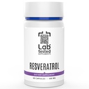 Trans- Resveratrol - 60 500 mg kapsułki - 3. strona COA pod warunkiem każdej partii # - Czysty Resveratrol - No Fillers
