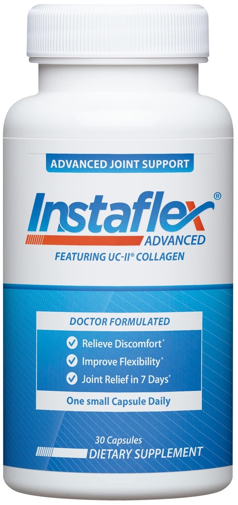 Instaflex Advanced Joint Supplement Supplement - Turmeric, Resveratrol, Boswellia Serrata Extract, BioPerine, UC- II Collagen- 30 Count