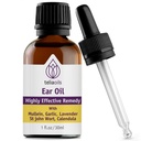 Teliaoils Natural Ear Drops Esential Oil with Garlic and Mullein - Herbal Ear Remedy for Easy Earwox Removal, Discomfort & Ringing Relief - Natural Soothing, Deep Cleansing Properties - 1 oz.