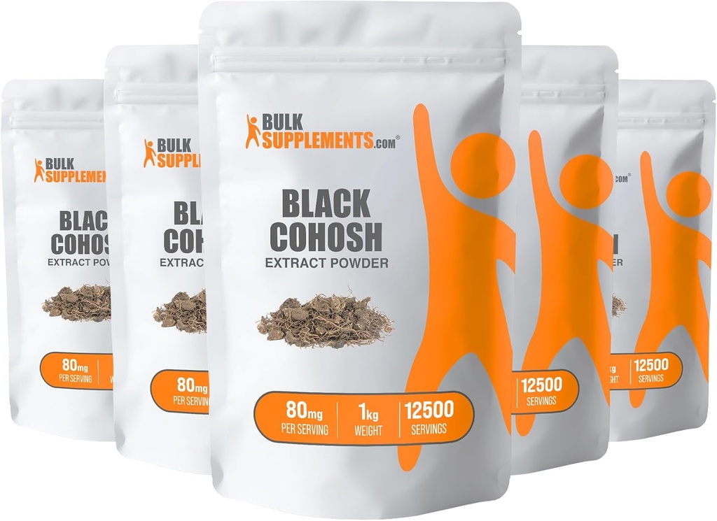 BulkSupplements.com Black Cohosh Extract Powder - Black Cohosh for Menopause Support - Black Cohosh Root Extract - Melanin Supplement - Black Cohosh Herb Supplement (5 Kilograms - 11 lbs)