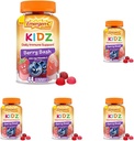 Emergen- C Kidz Daily Immune Support Suplementy dietetyczne, Gumiaki aromatyczne z witaminą C i witamin B do wsparcia immunologicznego, Berry Bash - 44 Hrabia (Opakowanie 5)