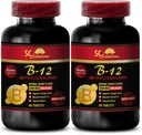 b12 Witaminy 5000 µg - MeTYLCOBALAMIN Witamina B- 12 5000 - Sport Żywienie Endurance, Energy Booster, Suplementy energii dla mężczyzn powyżej 50, Witamina b 12, Suplementy wsparcia skóry - 2 Butelki 120 Tablet