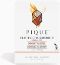 PIQUE Kurkuma elektryczna 2 - Wspiera zdrową odporność, naturalną reakcję zapalną, naturalne drogi detoxu i promienną skórę - 28ct Pojedyncze kleszcze (Opakowanie 1)