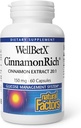 Naturalne czynniki WellBetX Cinnamonrich Extract 150 mg, 60 kapsułki