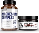Magnezu Complex z 5 Najlepsze Formy & Himalayan Shilajit Resin - 4 Miesiąc Dostawy 500mg Magnezu Glycinate, tlenek, Taurate, Chelate, Magnezu Cytrate - 85 + Ślady minerałów dla energii