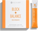 NeoraFit - Block + Balance Pre and Probiotic Powder - Codzienne stosowanie, Wsparcie Craving, Mieszanka witaminy C & B, Wygodne opakowania stick - 30