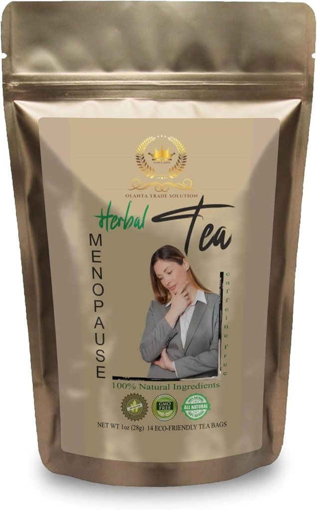 Black Cohosh Root - Menopauza Herbal Herbal - Advance Menopauza Wsparcie, gorące błyski Herbata, Ginkgo biloba Suplementy Organiczne, Organiczny czerwony Clover Tea - 1 Pack