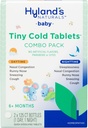 Hyland 's Baby Tiny Cold Tablets, Day and Night Value Pack, Infant and Baby Cold Medicine, Decongestant, Runny Nos i Cough Relief, 250 Quick- Rozpuszczanie tabletek