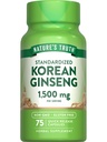Nature 's Truth Koreański Ginseng Kapsułki 124; 75 Hrabia 124; Wyciąg standardowy 124; Non- GMO & Gluten