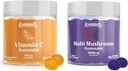 Droppels Multi Mushroom & Witamina C Gummies Bundle 124; Vegan Immune Supplement Supplement Equipment 124; Mushroom Ekstrakty z Reishi, Lwie 's Mane, Chaga & More + 180mg Witamina C Description 124; Mieszane jagody i zapachy tangeriny, 2