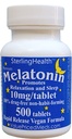 Melatonina 500 liczenie 10 mg Szybkie rozpuszczenie Vegan Super siła