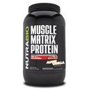 NutraBio Muscle Matrix Protein Powder - 25g protein Per Scoop - Izolacja serwatki i Micellar Casein Combo do szybkiego i wolnego uwalniania - Wanilia - 2 funty, 28 Służenie