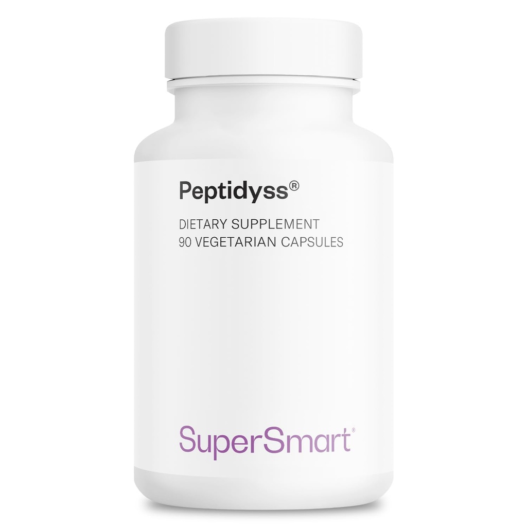 Supersmart - Peptidyss 1200mg na dzień (Opatentowany i wysoki potencjał) - Suplement hydrolizatu białka rybnego - Peptides & Amino Acids Complex Amend124; Non-GMO & Gluten Free - 90 Kapsułki wegetariańskie