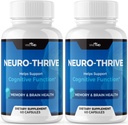 VIVE MD Neuro Thrive Brain Supplement - Oficjalna formuła - Neuro Thrive PQQ, Neuro Thrive for Extra Force with Ginkgo Biloba Extract, Siberian Ginseng Extract (2 Pack)