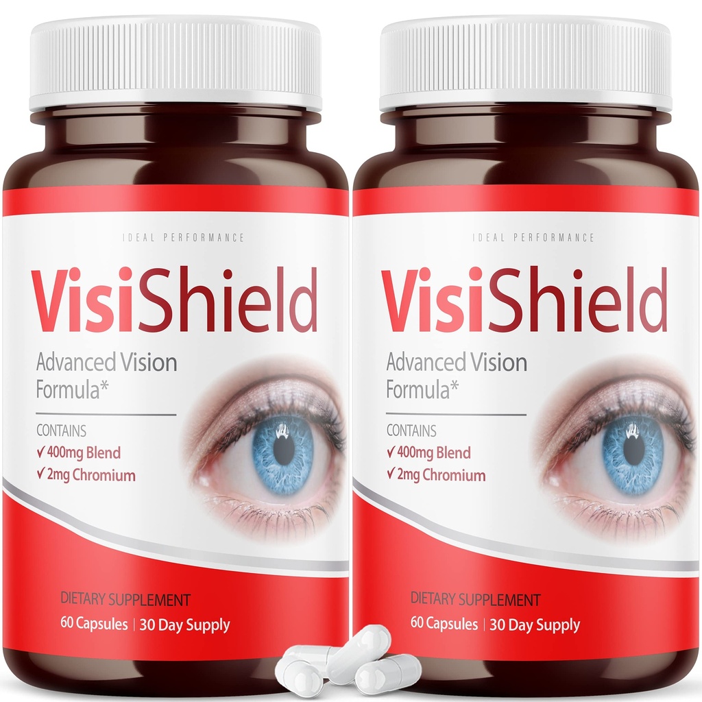 (2 opakowania) Visischield Advanced Vision Formula for Eyes Supplement Pills Vitamin (120 kapsułki)