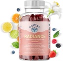 myPEAK Radiance Vegan Colagen Booster i Superfruit Gummies, Kolagen Suplementy z Superfruits i Skin-Enhancing Nutricents, skóry włosów i paznokci Witaminy dla urody, 60 Gummies