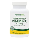 NaturesPlus Esterified Witamina C - 675 mg, 90 Tabletki - Delikatnie na żołądku - Wegetarianin, Gluten Free - 90 Słupki