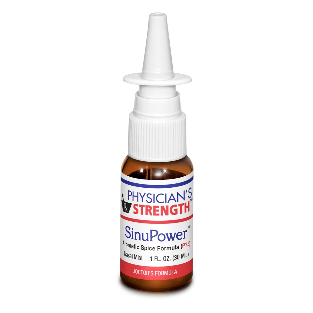 Siła lekarza SinuPower Mist - 1 fl oz - Wspiera zdrowe membrany Nasal i zatoki - z P73 Oregano - Non-Addictive