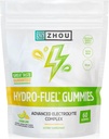 Zhou Hydro- Gumiaki Paliwowe - Gummy elektrolityczne, Nawodnienie Soli Żuje Sodu, Potasu i Magnezu Chewables, Energia & Wytrzymałość dla Kobiet i Mężczyzn - Lemon Lime, 60 Veggie Gummies