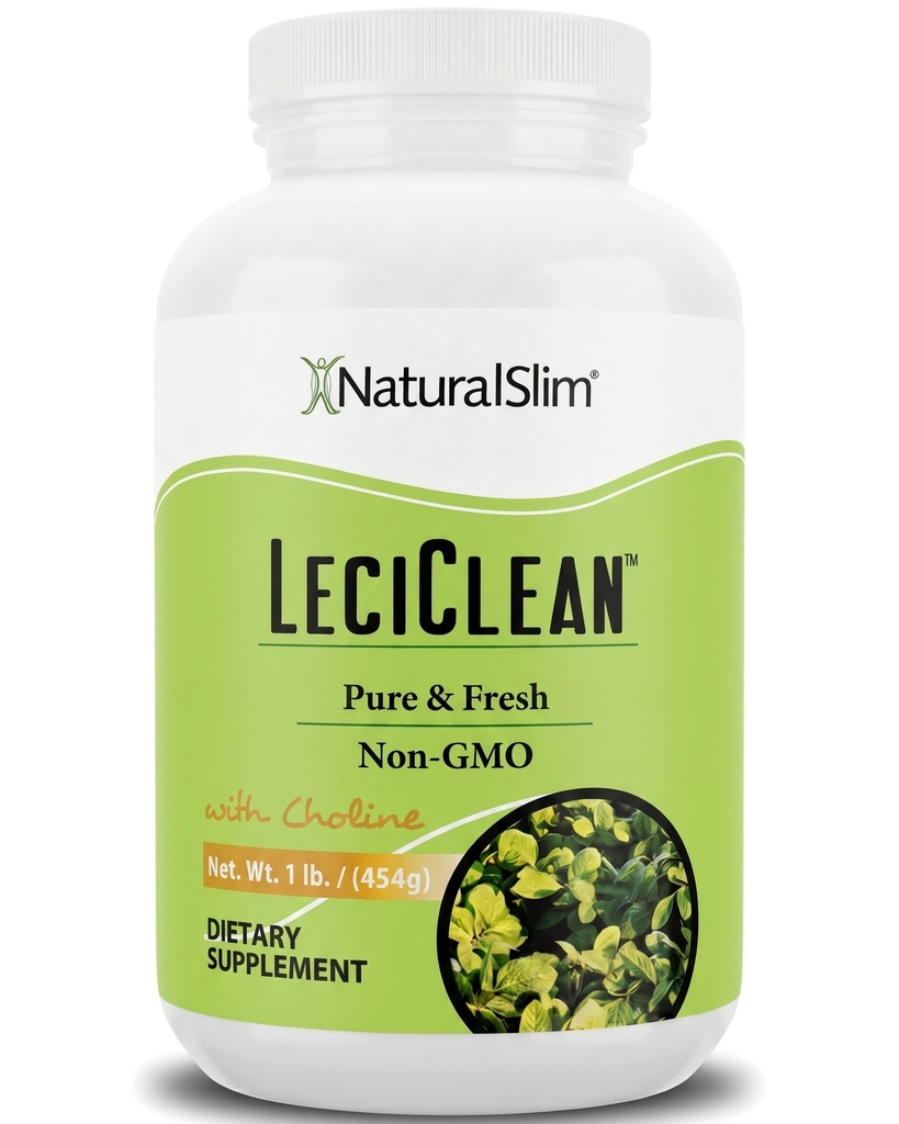 NaturalSlim Naturalna lecytyna sojowa Granulki z choliną - Czysty i świeży granulowany suplement lecytyny do oczyszczania i wsparcia kognitywnego - NieGMO Food Grade - 1 funt