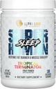 ALPHA LION Superhuman Sen Suplement, Night Time Aid, Odzysk mięśni, Muscle Builder & Gainer, Poprawia skład ciała (30 Służenie, Owoce poncz Flavor)