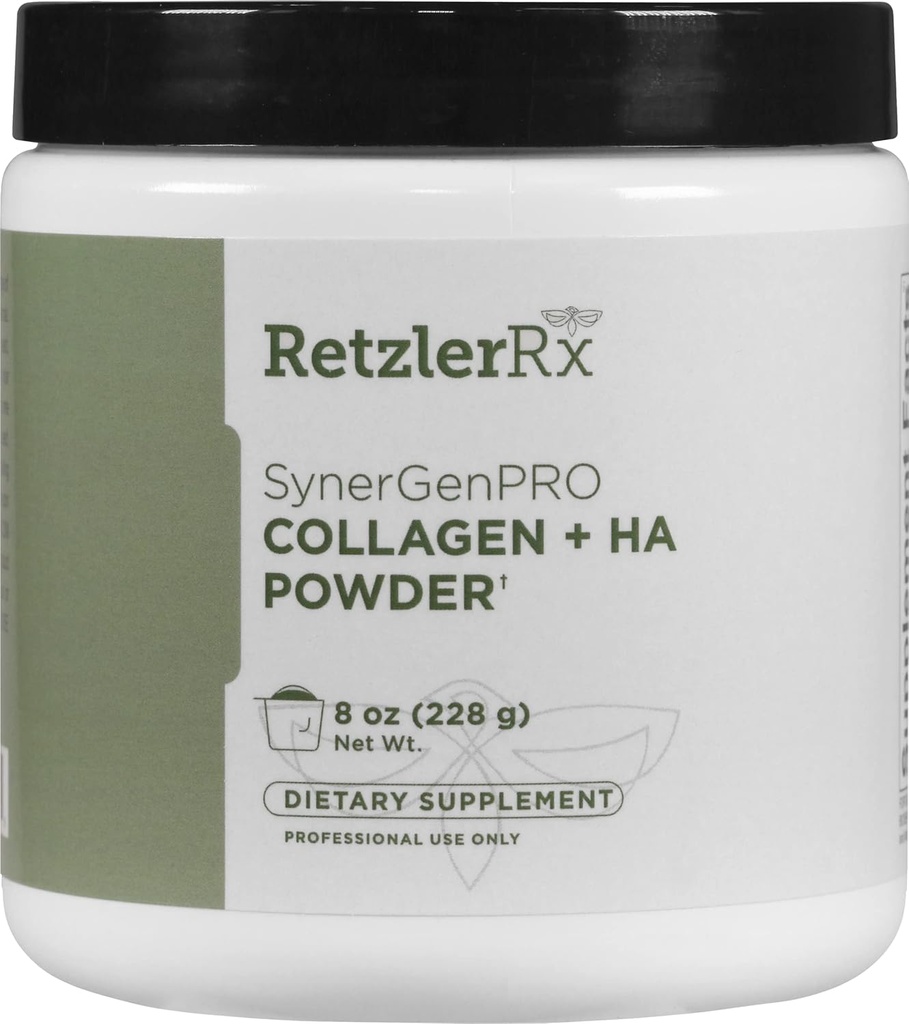 SynergyGenPro Collagen + HA Proszek luzem przez Dr. RetzlerRx ™ - Zaawansowane Joint, Wsparcie skóry i mobilności z Fortigel ®, Tendoactive ®, Mobilee ® & TRAACS ® Magnezu Bisglicinate
