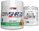 EHP Labs Shred + Acetyl Bundle - OxyShred Termogeniczne przed treningiem proszku i rozdrabniania Suplement - Acetyl L- Karnityna - Wspiera energię naturalną, Pomaga Metabolizm, & Zdrowy mózg Funkcje