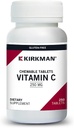 Kirkman Labs Witamina C 250 mg Tabletki do rozgryzania i żucia ze Stevii 250