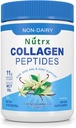 Kolagen Peptydy w proszku Wanilia - Bezcukrowa, Nie-Dairy Collagen Protein Powder - Rozcieńcza Easy, No Clumps Collagen Proszek z białkami Vital, Suplementy z białka Kolagen - przez Nutrx