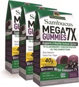 Odpowiedź natury Sambucus Mega Gummies diecezja 124; 7X Więcej Koncentracja Elderberry 124; Alkohol-Free, Gluten- Free, Żelatyna-Free, Wegan, Non-GMO & Brak środków konserwujących