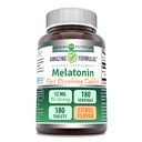 Amazing Melatonin Fast Disoluting Supplement Agregat 124; Citrus Flavor Agregat 124; 12 Mg Per Serving Agregat 124; 180 Tablets Agregat 124; Non-GMO Agregat 124; Gluten- Free Agregat 124; Made in USA