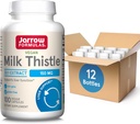 Jarrow Formulas Milk Thistle 150 mg - Przeciwutleniacz wspomagający odpowiedź immunologiczną, czynność wątroby i glutation - do 100 Servings (Veggie kapsułki), Opakowanie 12