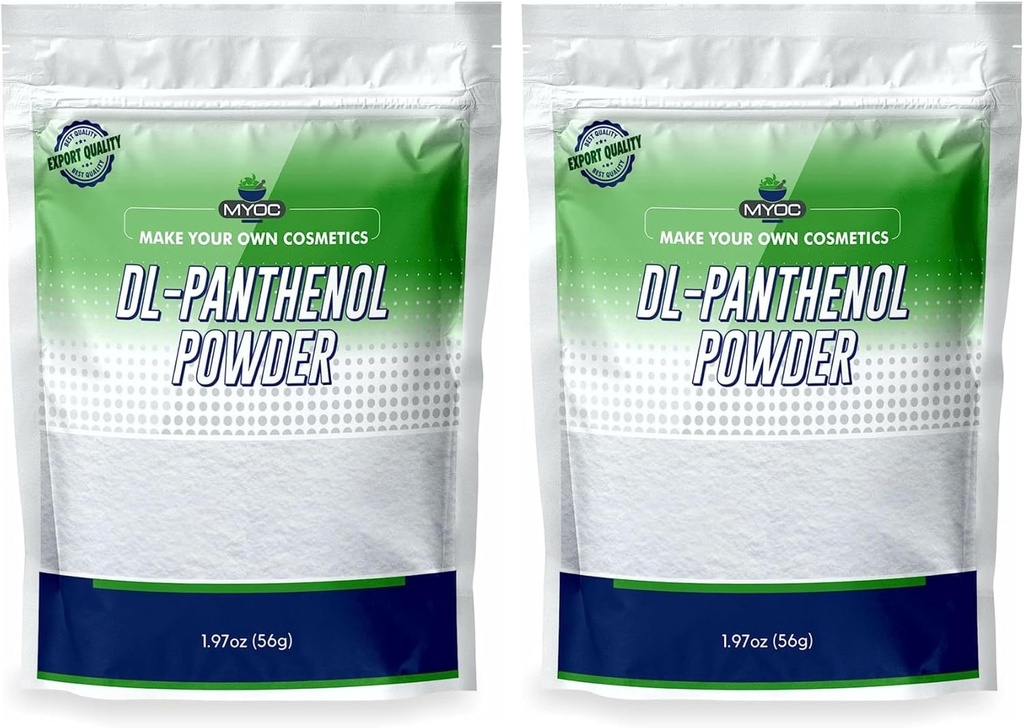 DL- Pantenol Powder - Prowitamina B5 Mieszanka proszkowa - 1.97oz 56gm (opakowanie po 2)