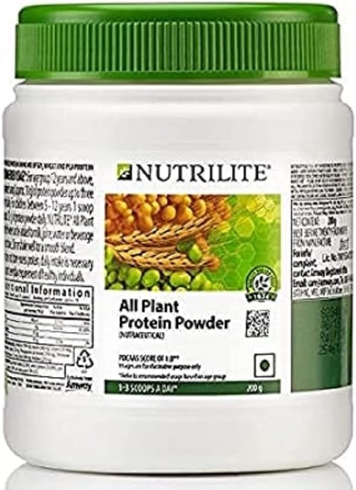 Amway Nutrilite All Plant Protein Powder - 200G i stylowy pasek włosów / głowy [Niesortowane] - Combo