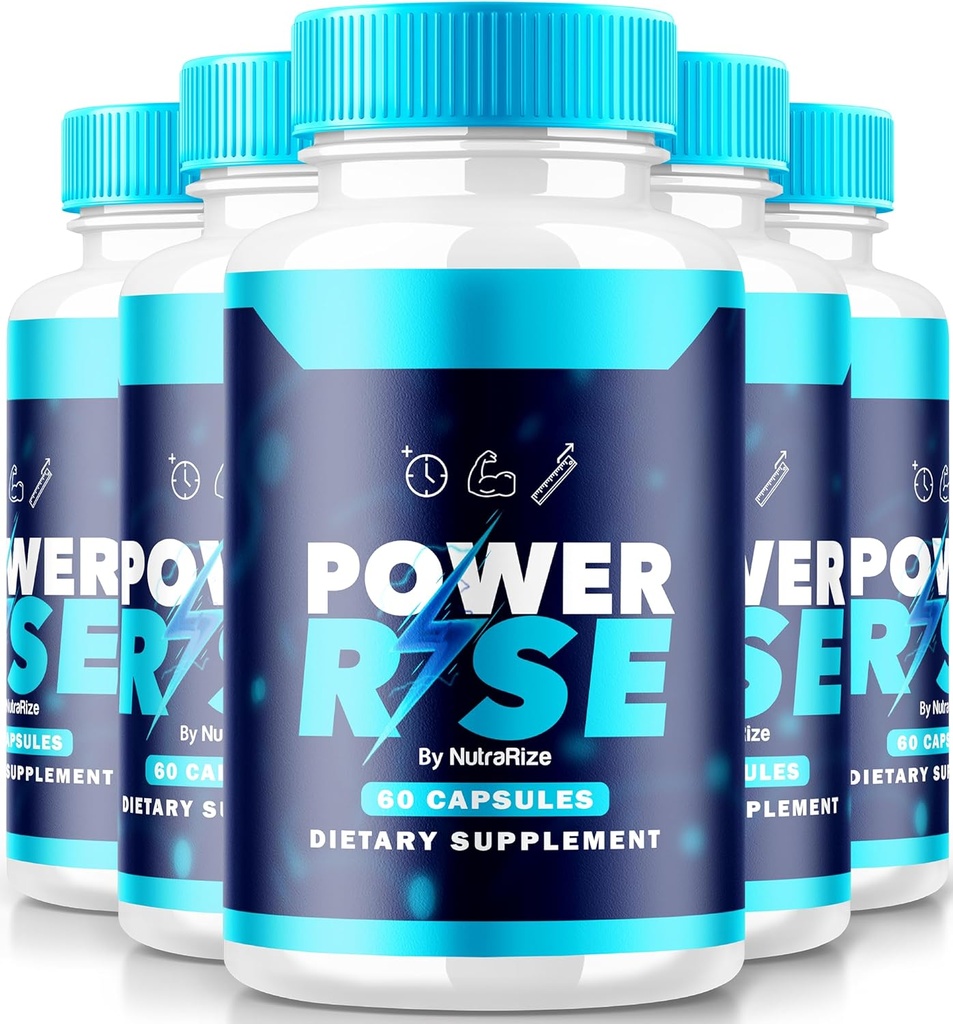 (5 Pack) Power Rise for Men, Official PowerRise for Men Pills, All Natural Male Support for Peak Performance and Overall Health, Premium Power Riser En Capsulas Pastillas Review (300 Capsules)