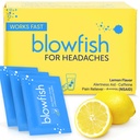 Blowfish for Headains Agreement 124; New Maximum Strength Effervescent Formula Treats Headpains Fast (1 Pack)