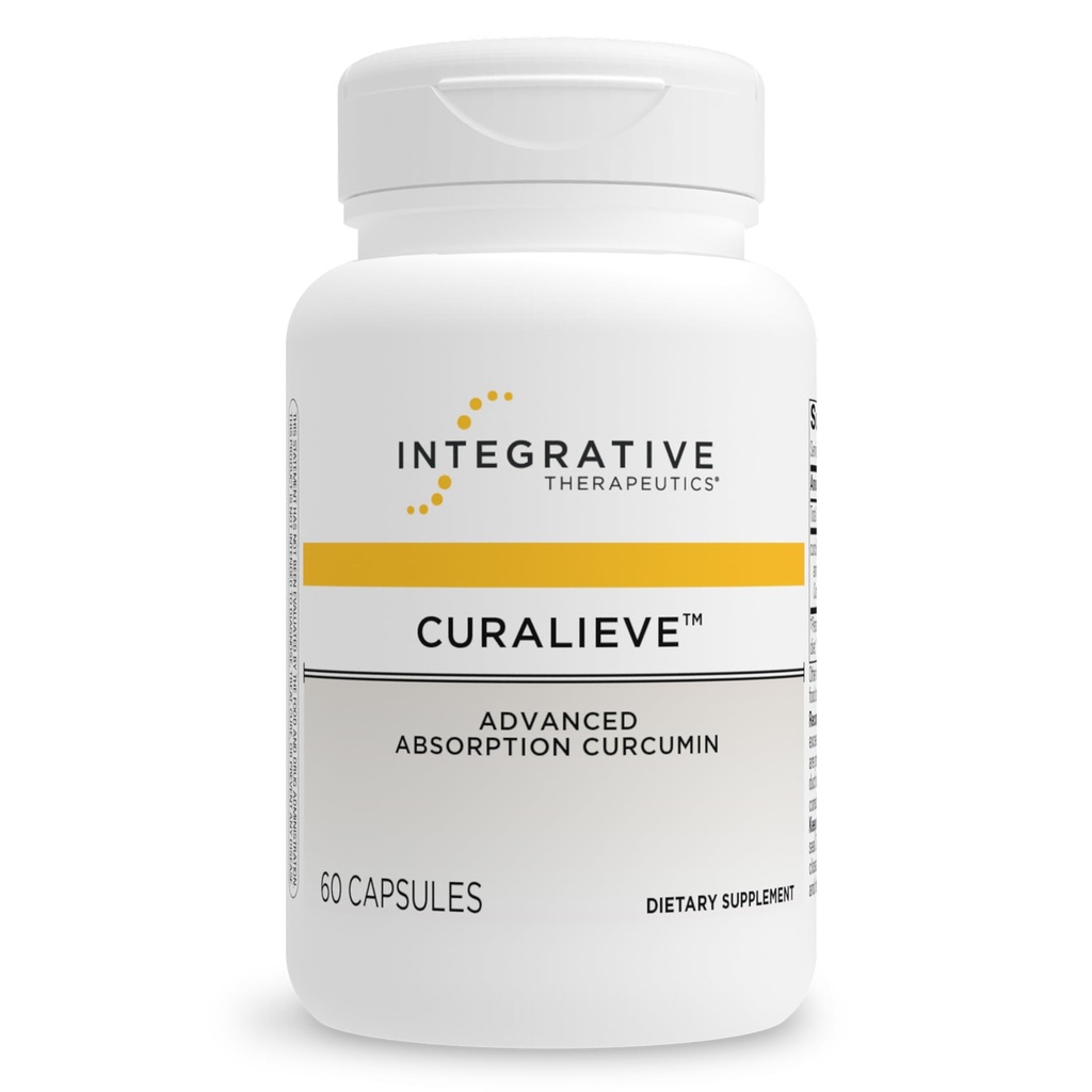 Curalieve - Curcumin Formula for Antioksydant Support * - High Absorption Curcumin - Vegan, Gluten- Free & Dairy-Free - 60 Kapsułki (30 Służenie)