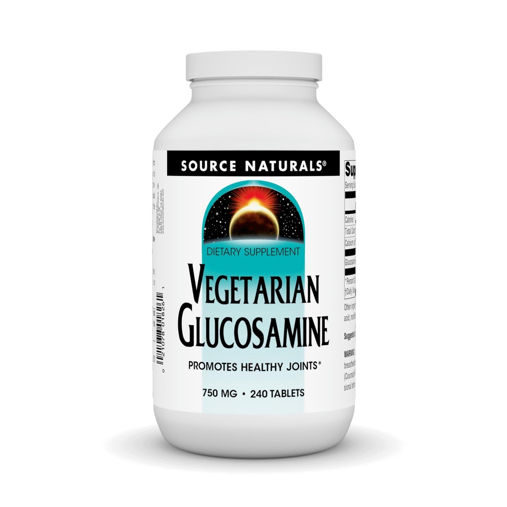 Źródło Naturals Wegetariańska Glukozamina, Promotes Healthy Joints * 750 mg Tabletka - 240 Liczba