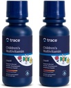 Ślad Minerały 124; Minerały wielofunkcyjne dla dzieci 124; Liquid Multivitamin Supplement with Witamina C, Cynk, & Minerały 124; Wspomaga zdrowe kości i odporność u dzieci 124; Naturalny Citrus Punch Flavor 124; 96 Sługi, 8 fl oz (2 Pack)