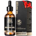 Waking Forest Beard Growth Oil - Biotin Sandalwood Oil z witaminą E, Rosemary & Castor dla grubszych, miękkie, Mocniejsze Beards (2oz)